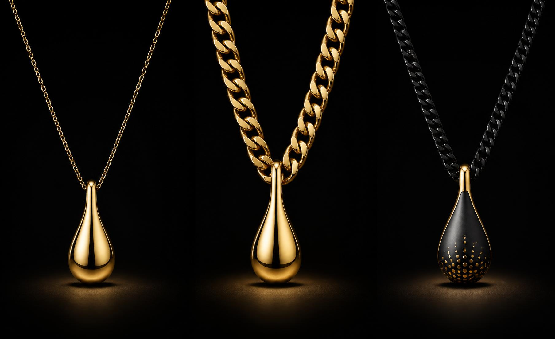 AUREM Pendant, Cuban and Black editions side by side